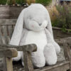 Peluche Biggest Floppy Nibble Gray Bunny 80cm - Bunnies By The Bay