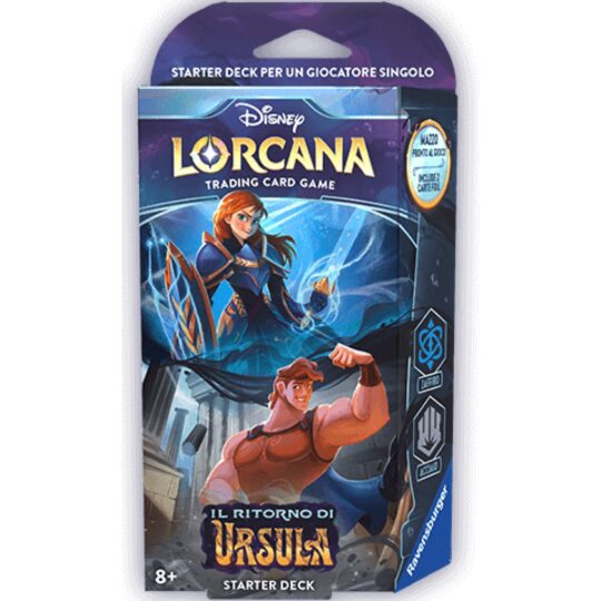 Lorcana Disney  - Zaffiro e Acciaio - Starter Deck - il Ritorno di Ursula - Lorcana