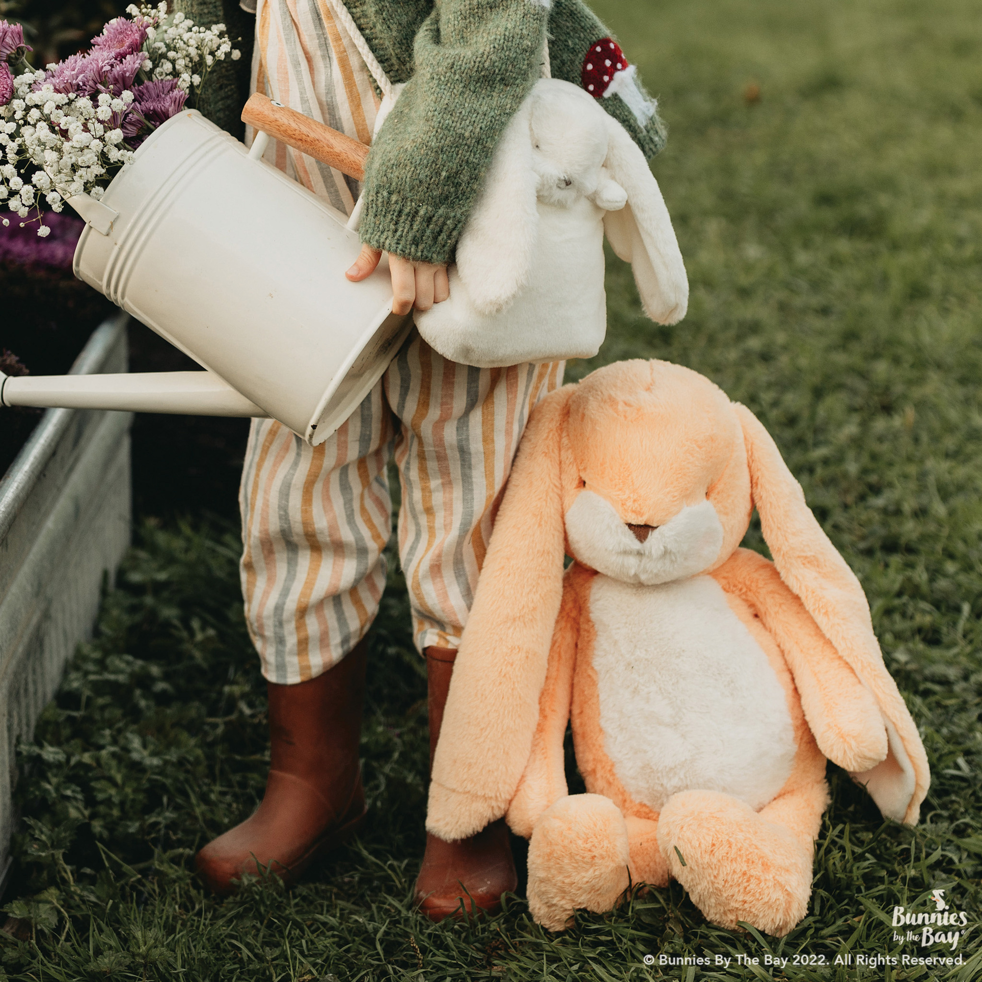 Peluche Sweet Floppy Nibble Apricot Cream Bunny 40 cm - Bunnies By The Bay