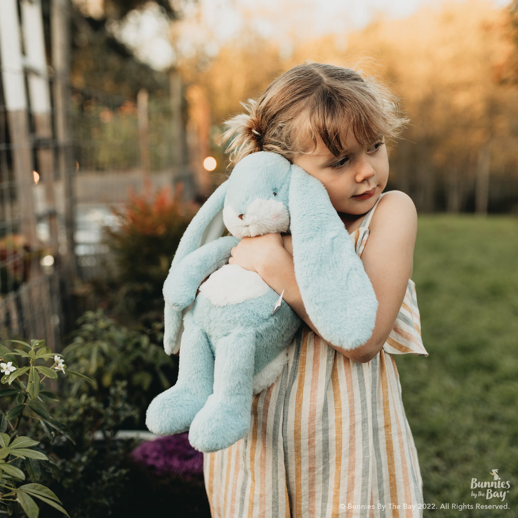 Peluche Little Floppy Nibble Maui Blue Bunny 30 cm - Bunnies By The Bay