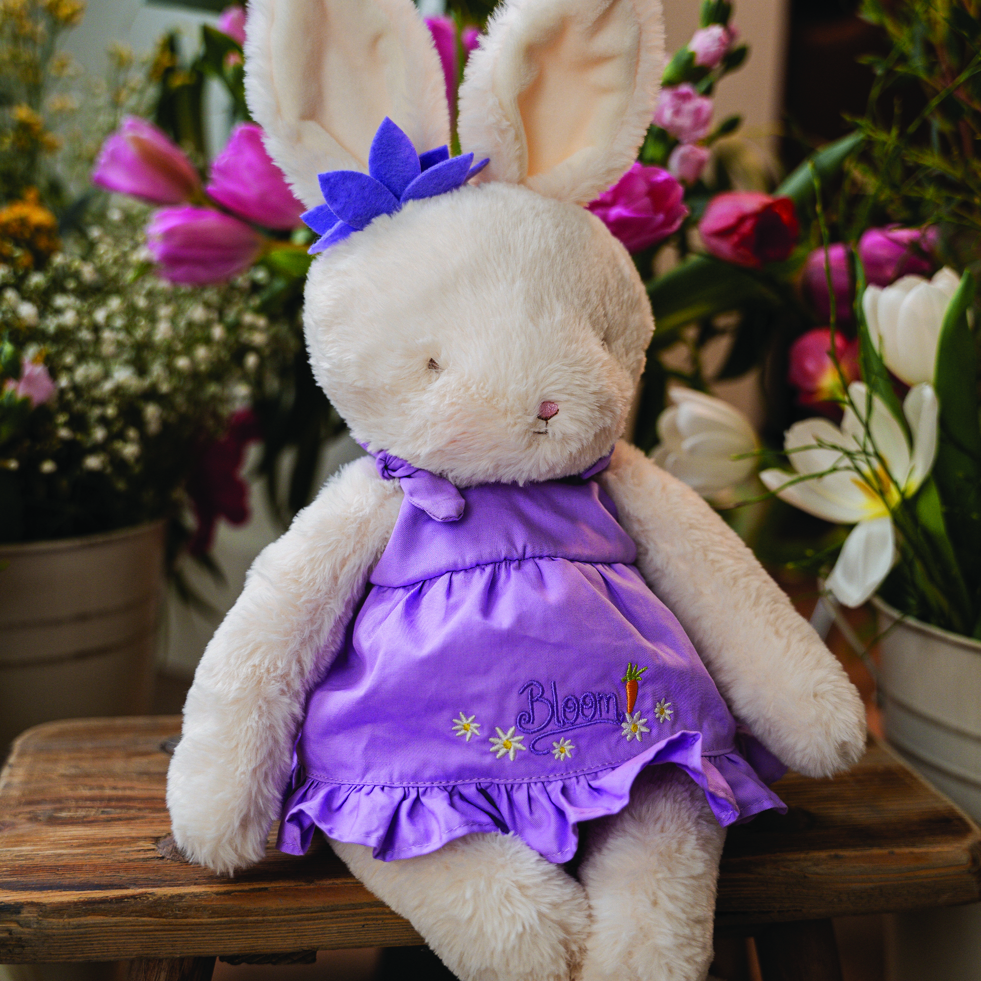 Peluche Garden Bloom Bunny 38 cm - Bunnies By The Bay