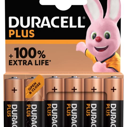 Duracell - Nuovo Plus 100 Aa, Batterie Stilo Alcaline, Confezione Da 6 - Duracell