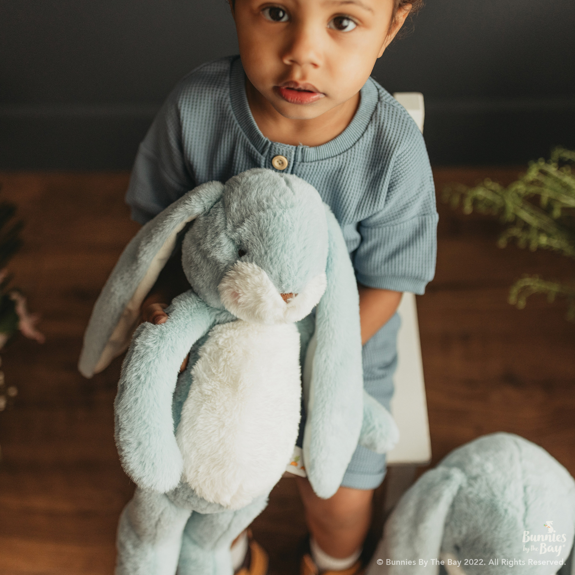 Peluche Big Floppy Nibble Maui Blue Bunny 50 cm - Bunnies By The Bay