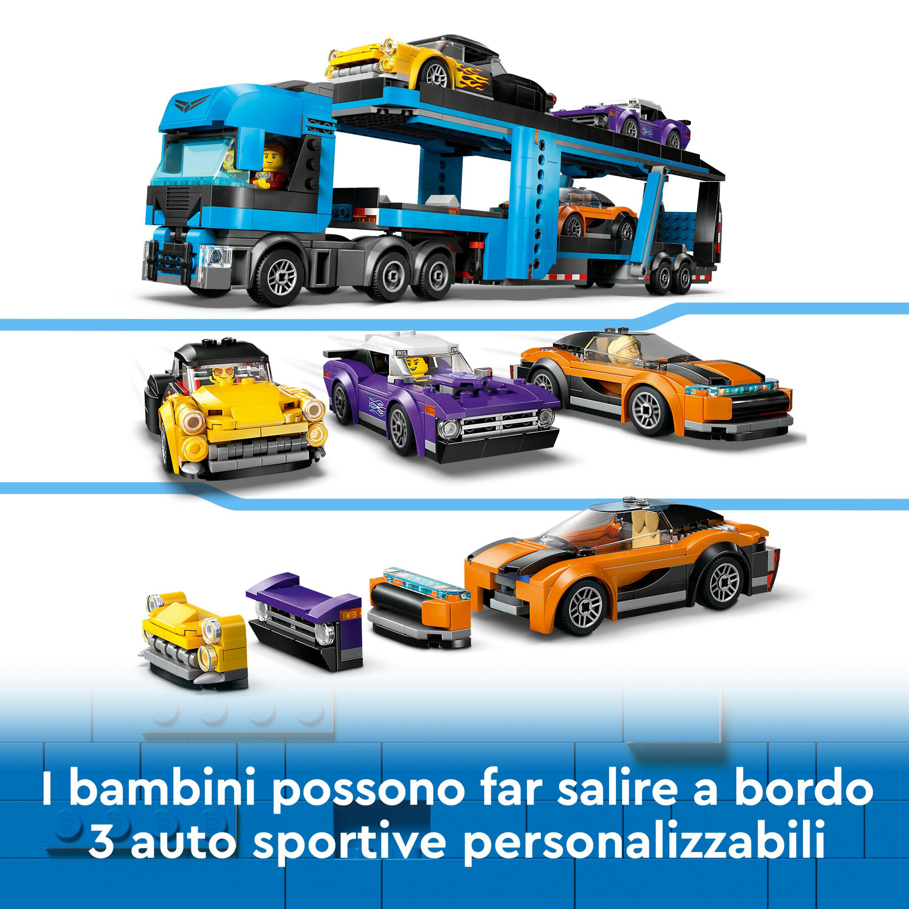 Lego City 60408 Camion Trasportatore Con Auto Sportive - LEGO