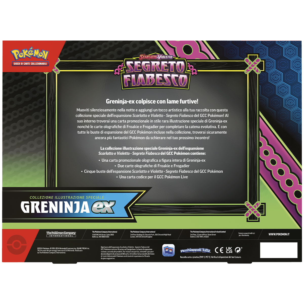 Pokemon Sv6.5 Segreto Fiabesco Ex Box Kingdra-Ex E Greninja-Ex - Pokémon