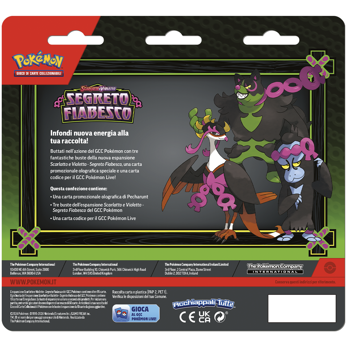 Pokemon Sv6.5 Segreto Fiabesco - 3 Pack Blister - Pokémon