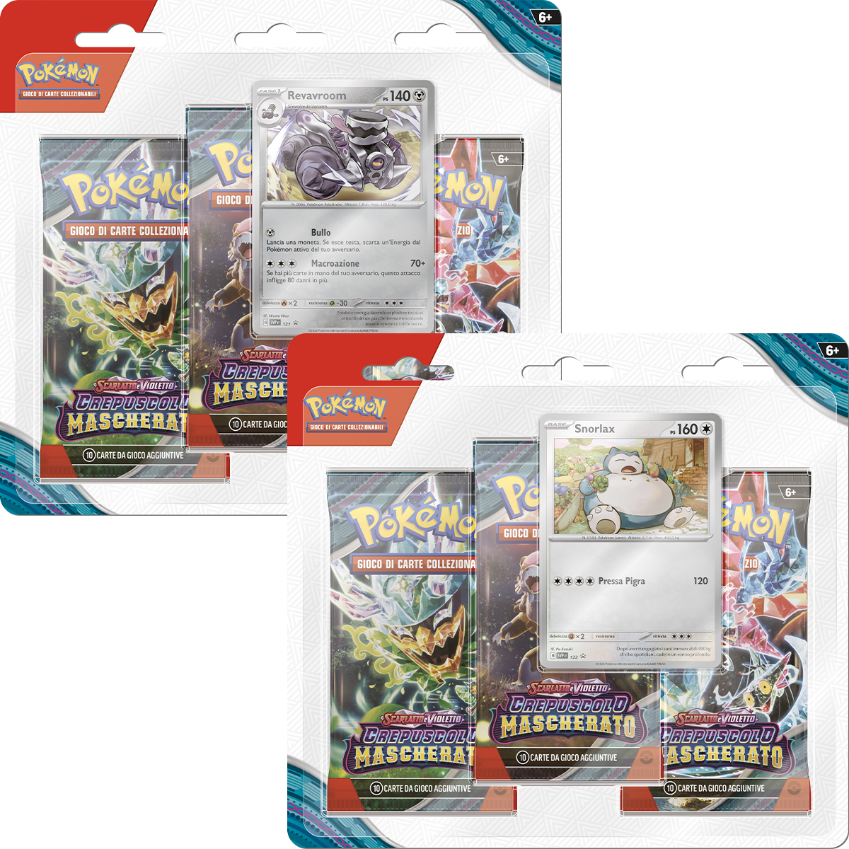 Pokemon Scarlatto E Violetto - Crepuscolo Mascherato 3Pack Blister - Pokémon