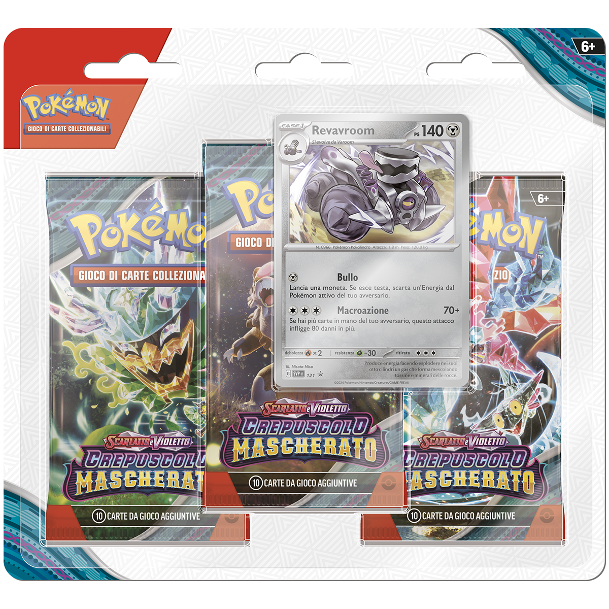 Pokemon Scarlatto E Violetto - Crepuscolo Mascherato 3Pack Blister - Pokémon