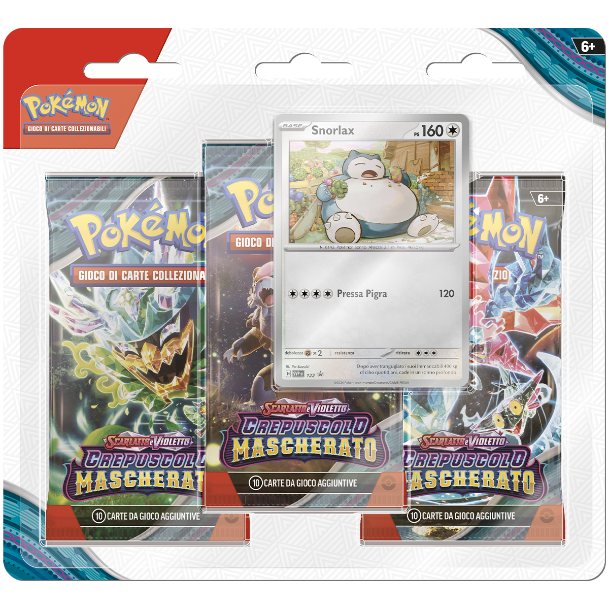 Pokemon Scarlatto E Violetto - Crepuscolo Mascherato 3Pack Blister - Pokémon