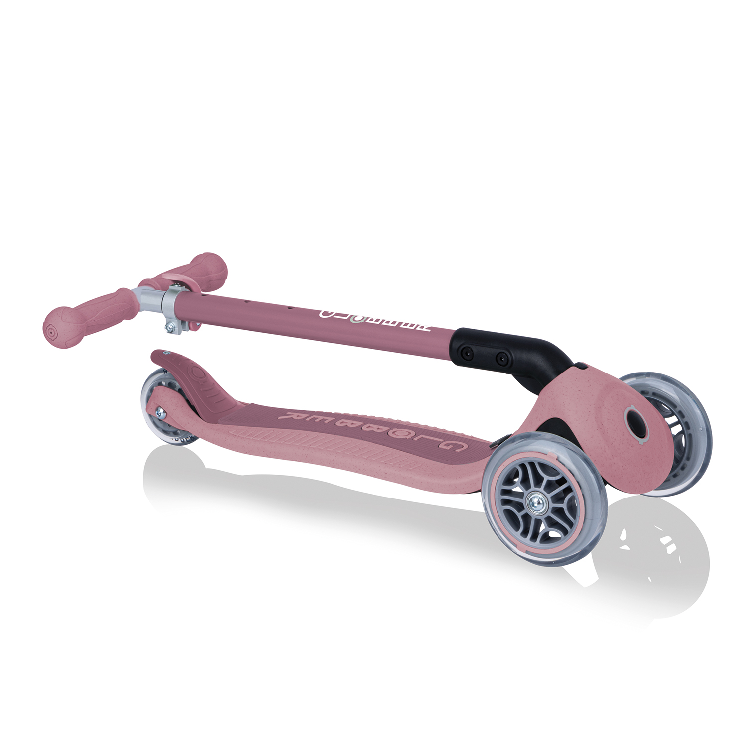 Monopattino a 3 ruote con seggiolino Go-Up Foldable Plus Eco, Berry - Globber