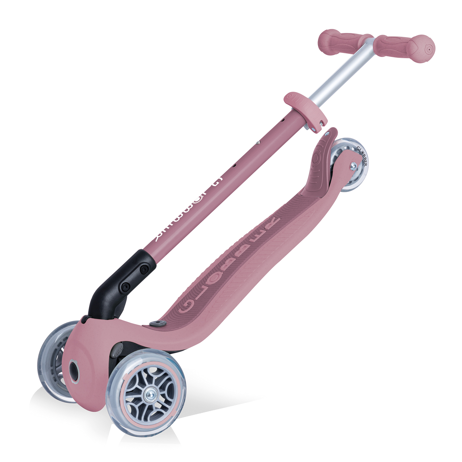 Monopattino a 3 ruote con seggiolino Go-Up Foldable Plus Eco, Berry - Globber