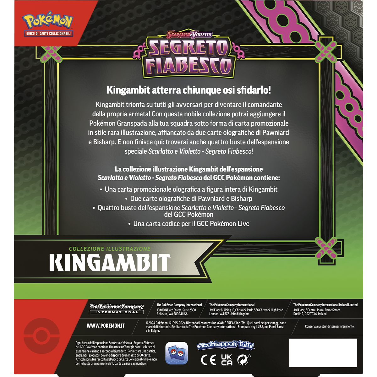 Pokemon Sv6.5 Segreto Fiabesco Collezione - Illustrazione Kingambit - Pokémon