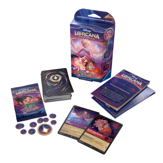 Ravensburger Disney Lorcana Tcg: Cieli Scintillanti Starter Deck Ametista & Rubino - Lorcana