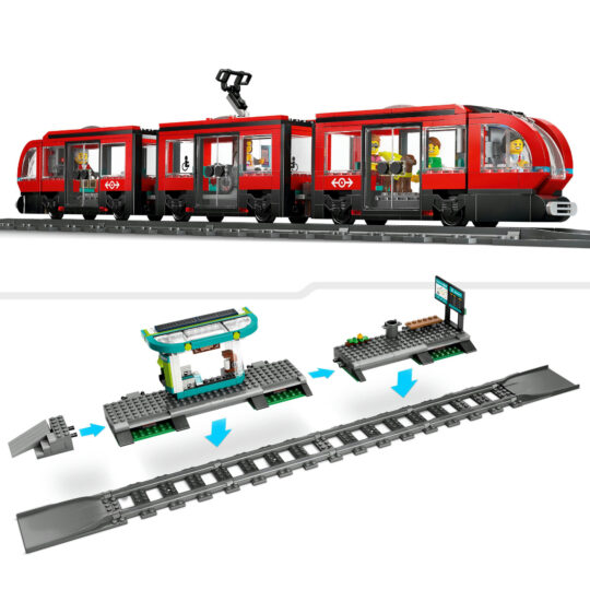 Lego City 60423 Tram E Fermata Del Tram - LEGO