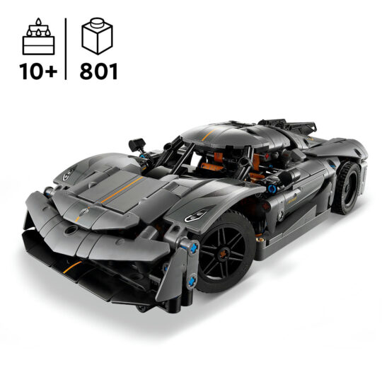 Lego Technic 42173 Hypercar Koenigsegg Jesko Absolut Grigia - LEGO