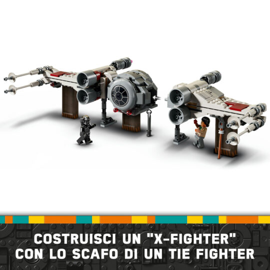 Lego Star Wars 75393 Mash-Up Tie Fighter E X-Wing, Modellini Di Astronavi, Giocattolo Bambini 9+ - LEGO