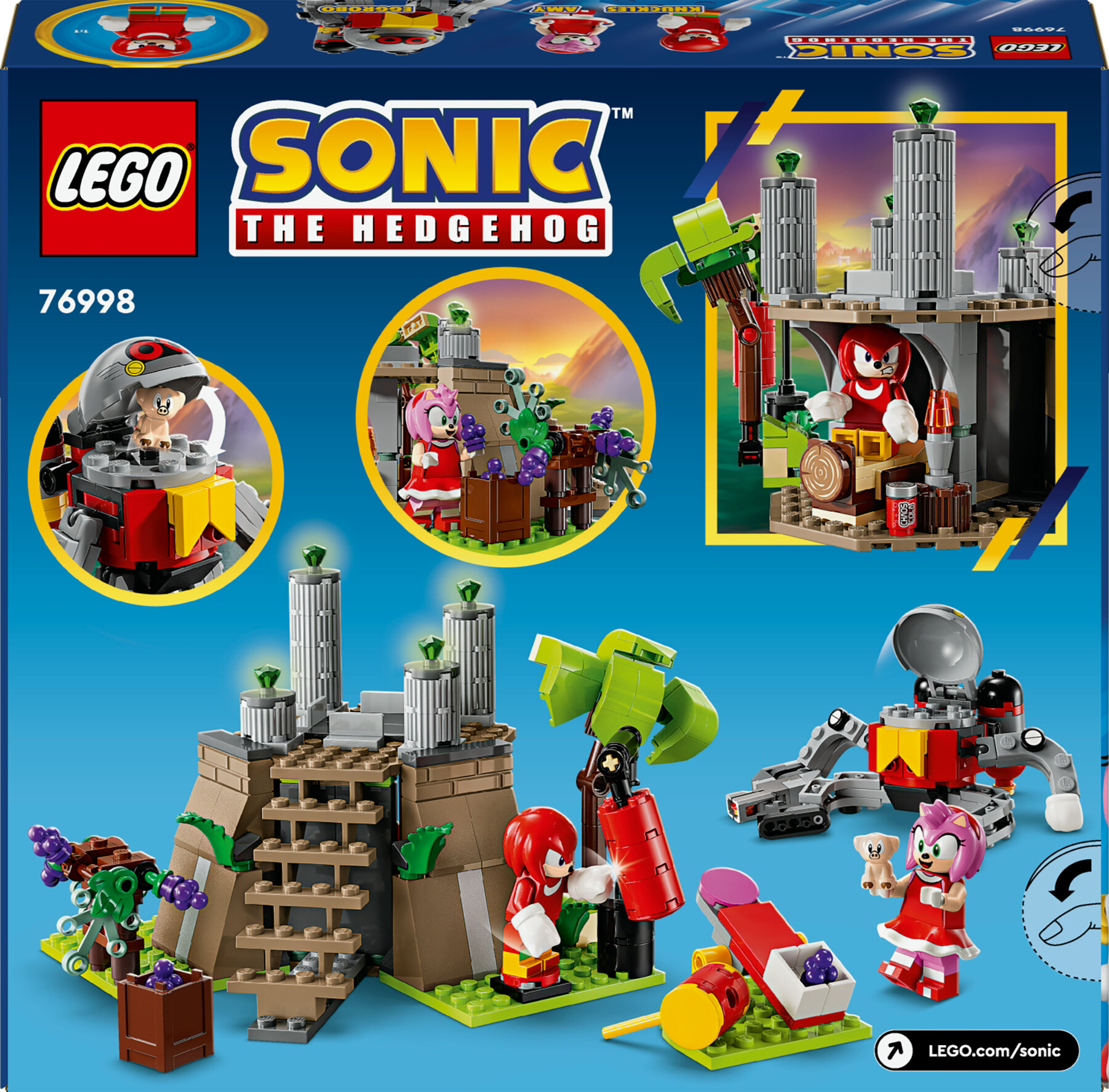 Lego Sonic The Hedgehog 76998 Knuckles E Santuario Del Master Emerald - LEGO