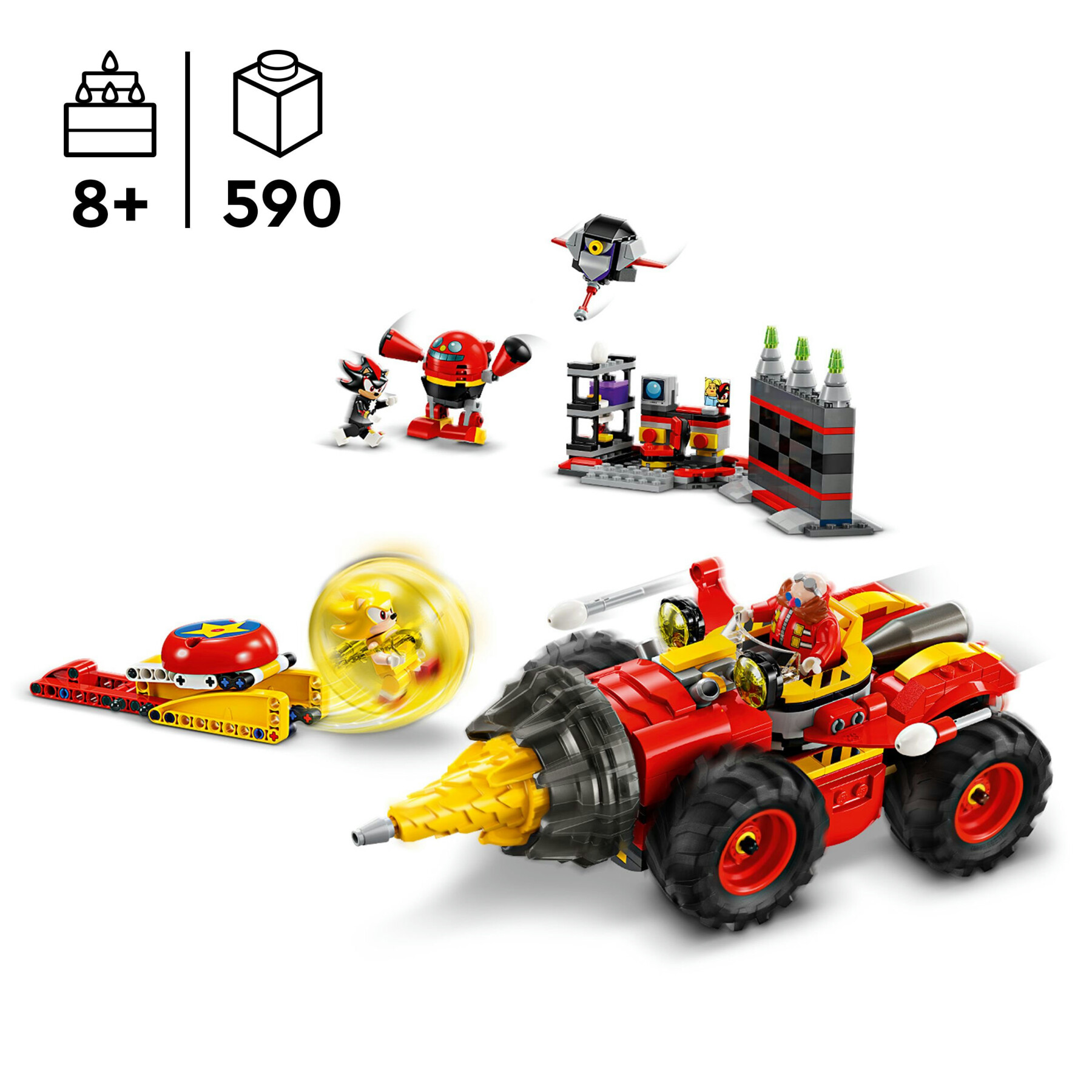 Lego Sonic The Hedgehog 76999 Super Sonic Vs. Egg Drillster - LEGO