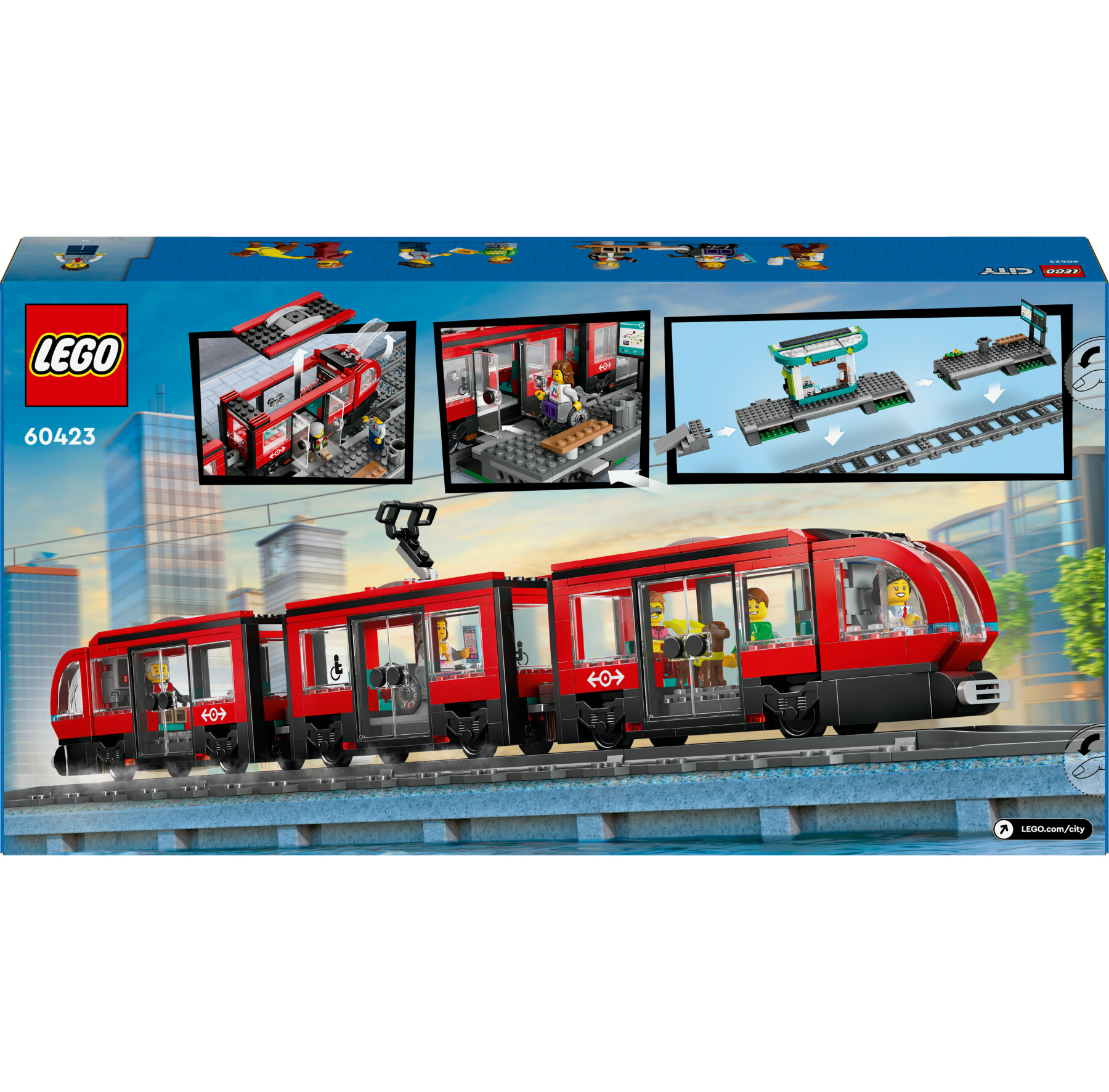 Lego City 60423 Tram E Fermata Del Tram - LEGO