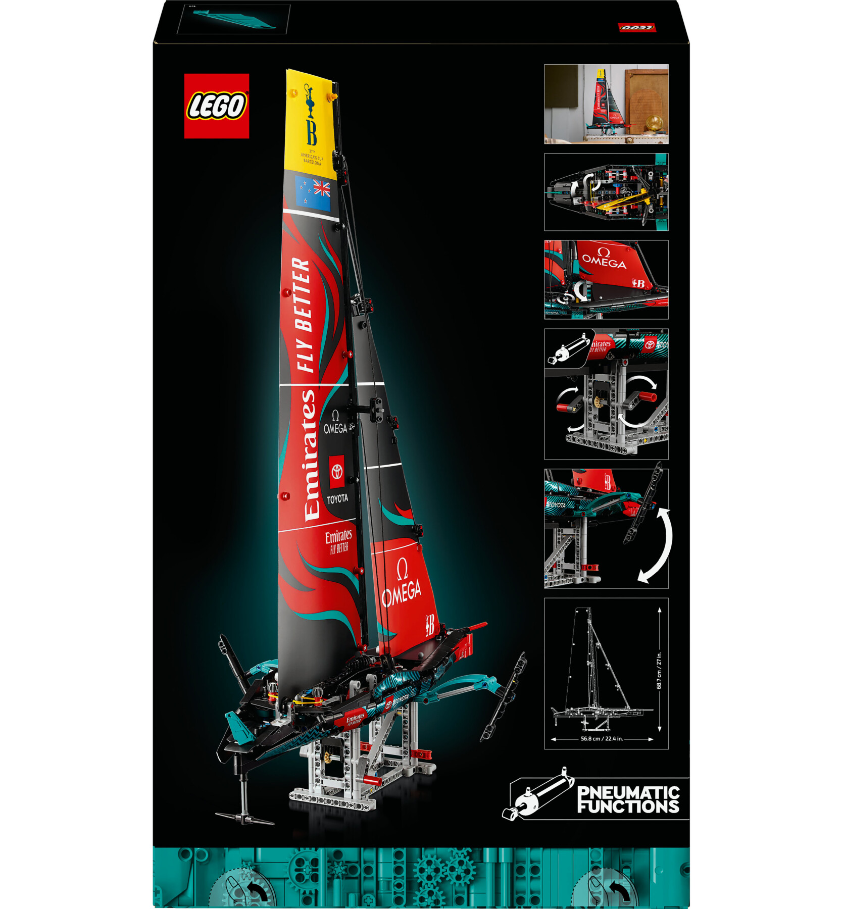 Lego Technic 42174 Emirates Team New Zealand Ac75 - LEGO