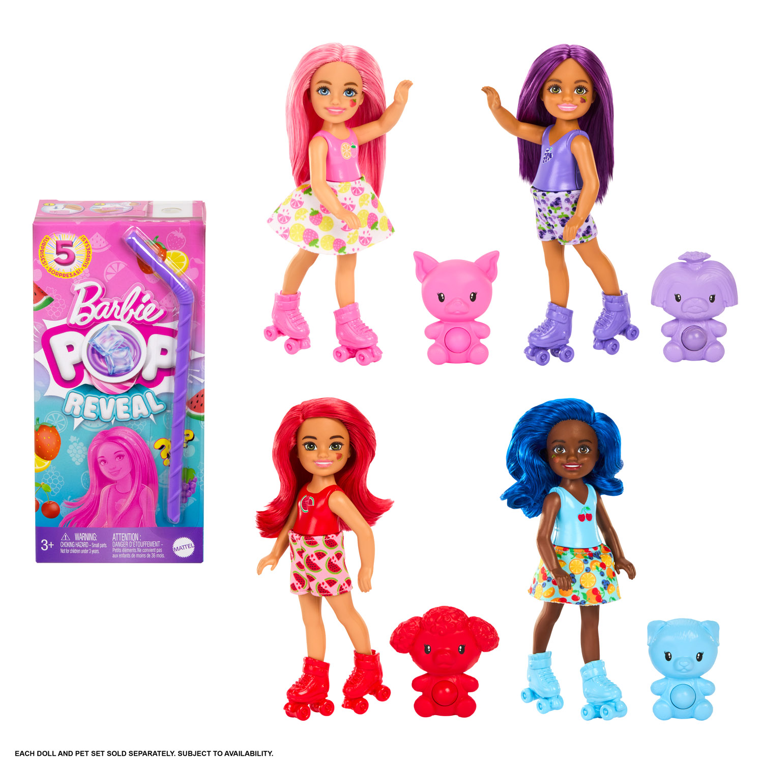 Barbie Color Reveal - Bambola a sorpresa Serie Succhi di frutta - Barbie