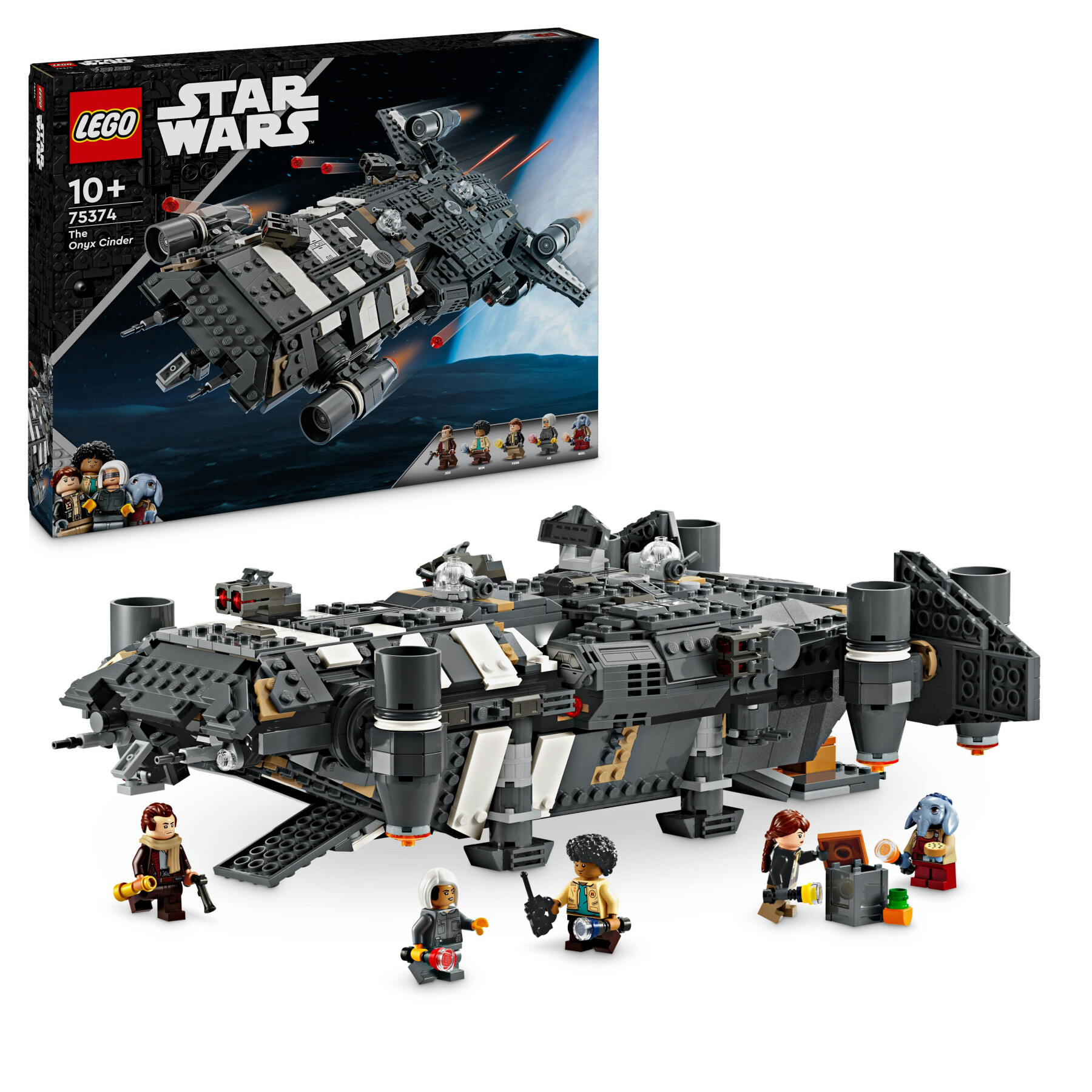 Lego Star Wars 75374 Onyx Cinder, Astronave Dalla Serie Tv Skeleton Crew - LEGO