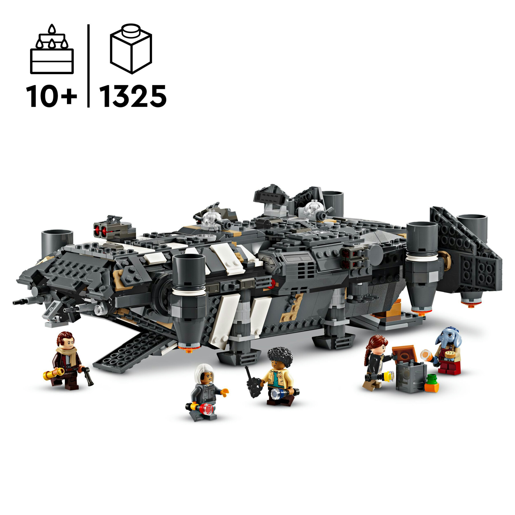 Lego Star Wars 75374 Onyx Cinder, Astronave Dalla Serie Tv Skeleton Crew - LEGO