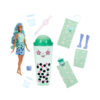 Barbie Pop reveal serie bubble tea, green tea profumata con cucciolo e 8 accessori, effetto cambia colore - Barbie