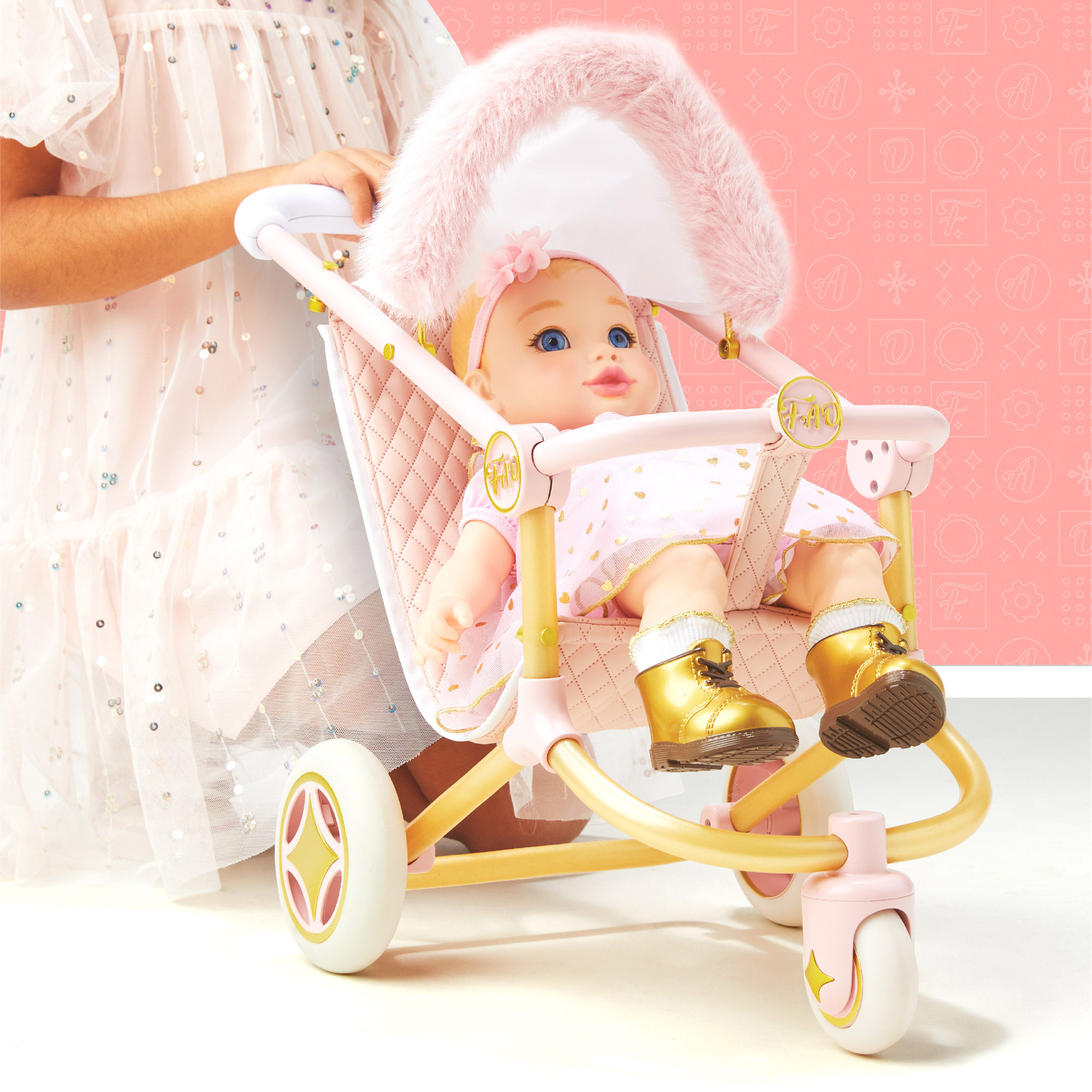 Passeggino per bambole a 3 ruote FAO Baby - FAO Schwarz