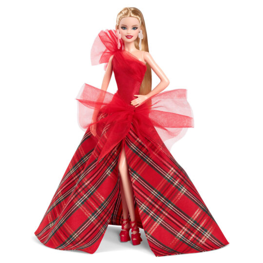 Barbie Signature Magia delle Feste 2024 con abito e gonna a quadri - Barbie