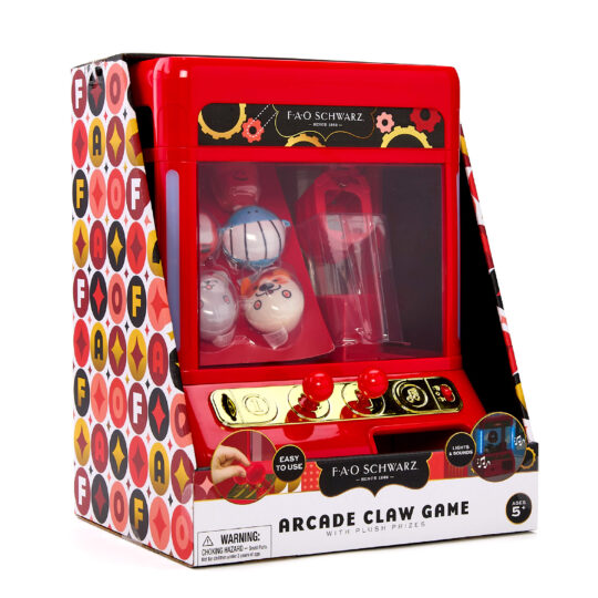 Gioco Arcade Claw con premi in peluche - FAO Schwarz