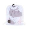 Abito in velour a coste grigio perla per My FAO Doll 40cm - FAO Schwarz