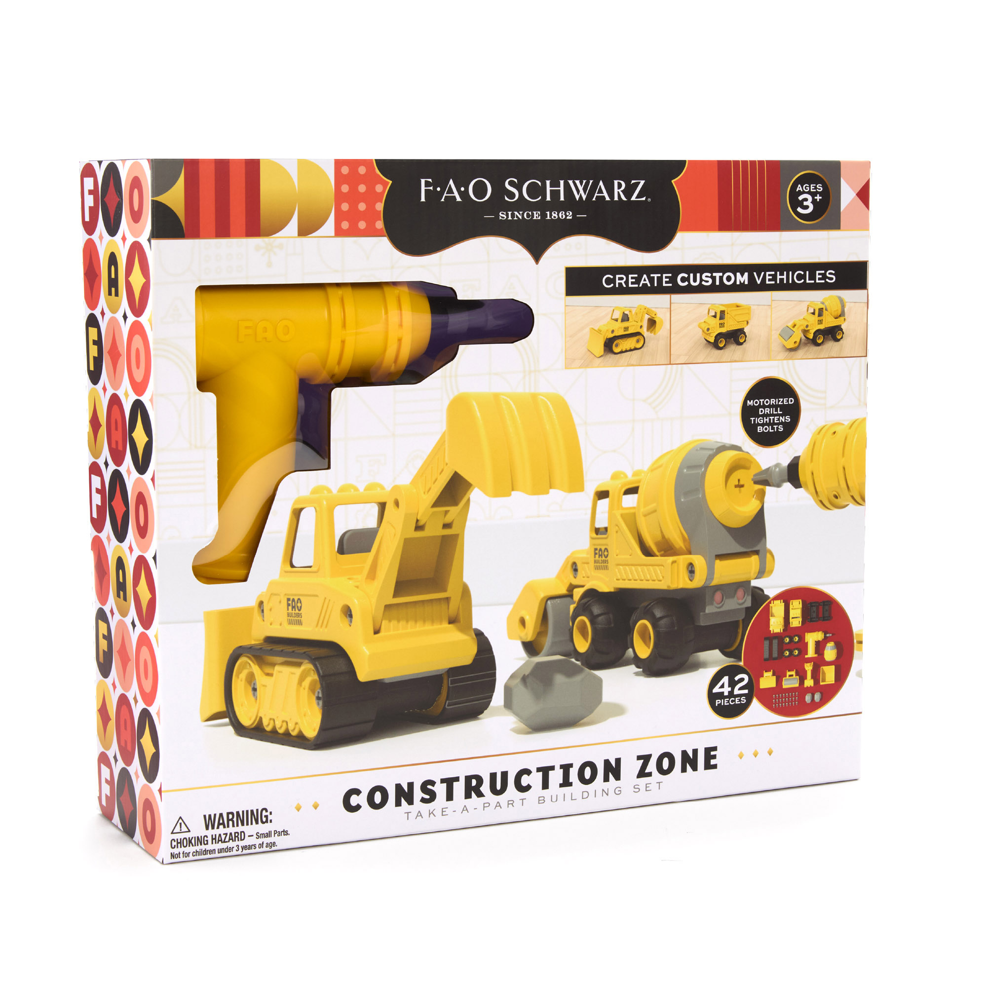 Set di costruzioni Take-A-Part Construction Zone - FAO Schwarz