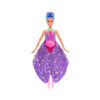 Barbie ali scintillanti dai capelli viola, trasformazione 2 in 1 da ballerina a farfalla con ali apribili - Barbie