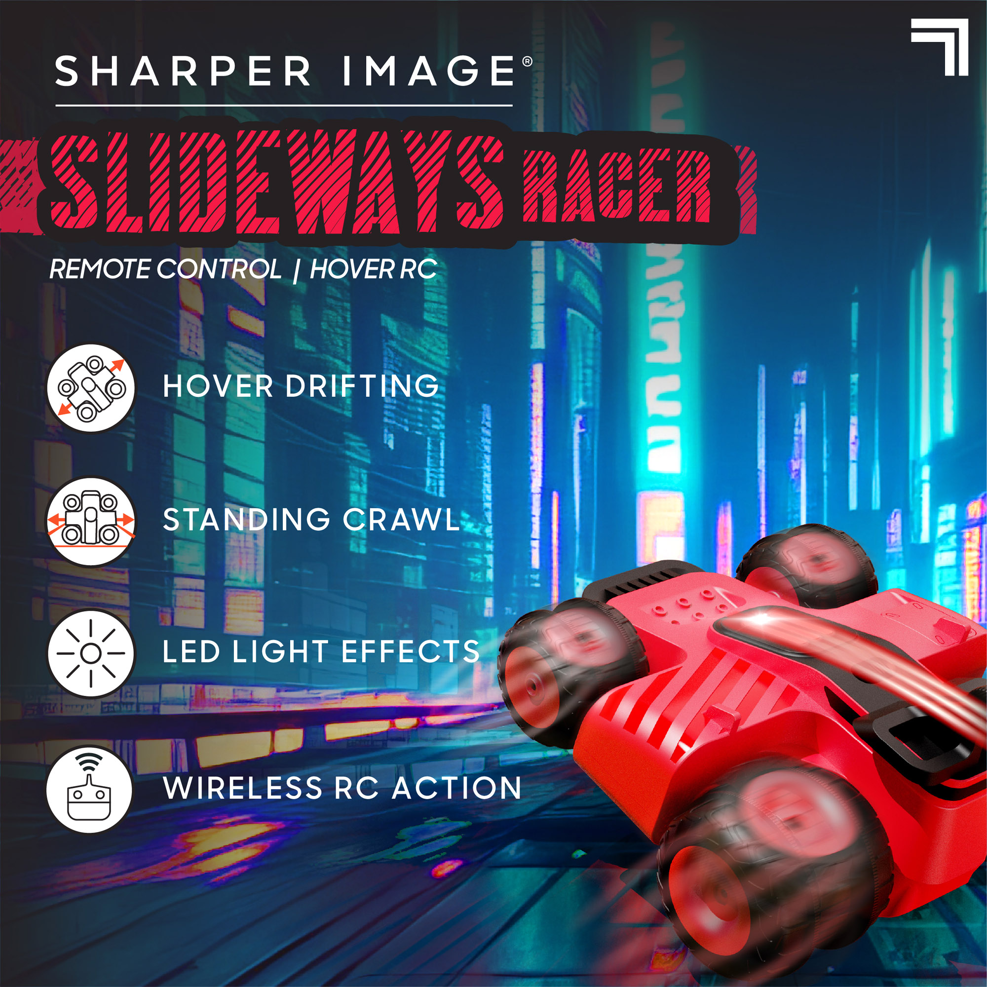 Auto radiocomandata Acrobatica Slideways Racer - Sharper Image