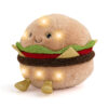 Peluche Hamburger Glow Brights con luci e suoni 28 cm - FAO Schwarz