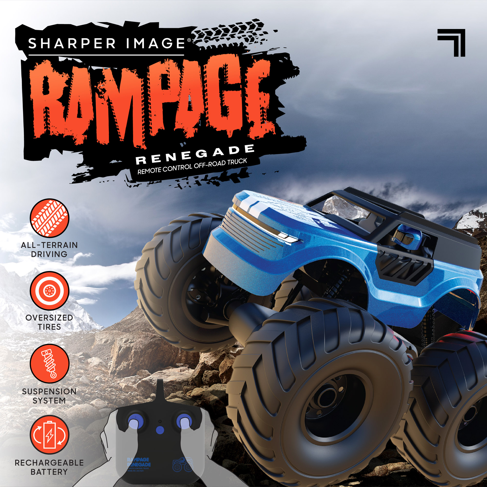 Fuoristrada XL radiocomandato Rampage Renegade - Sharper Image