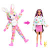 Barbie Cutie Reveal serie Color Dream con costume da animale di peluche tye-die e 10 accessori, effetto cambia colore - Barbie