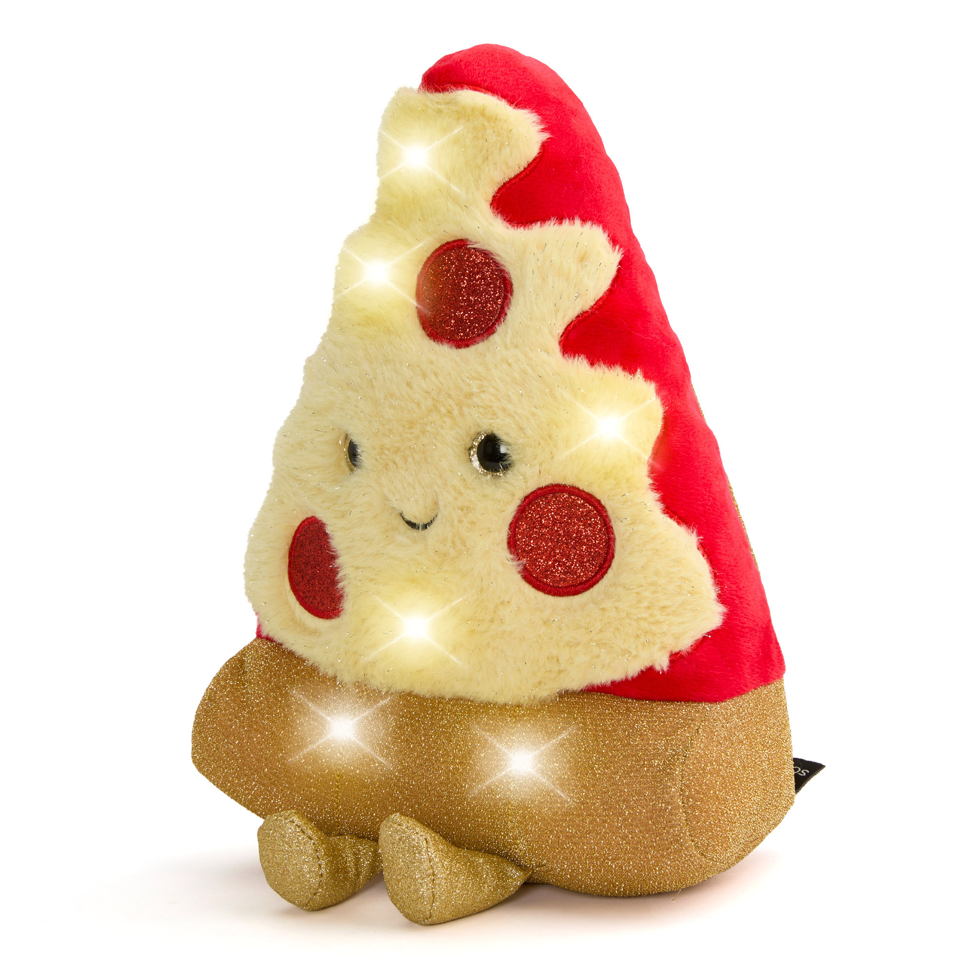 Peluche Pizza Glow Brights con luci e suoni 28 cm - FAO Schwarz