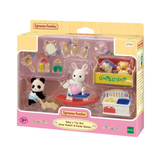 Scatola dei giochi per bebè – bebè coniglio neve e bebè panda Sylvanian Families - Sylvanian Families