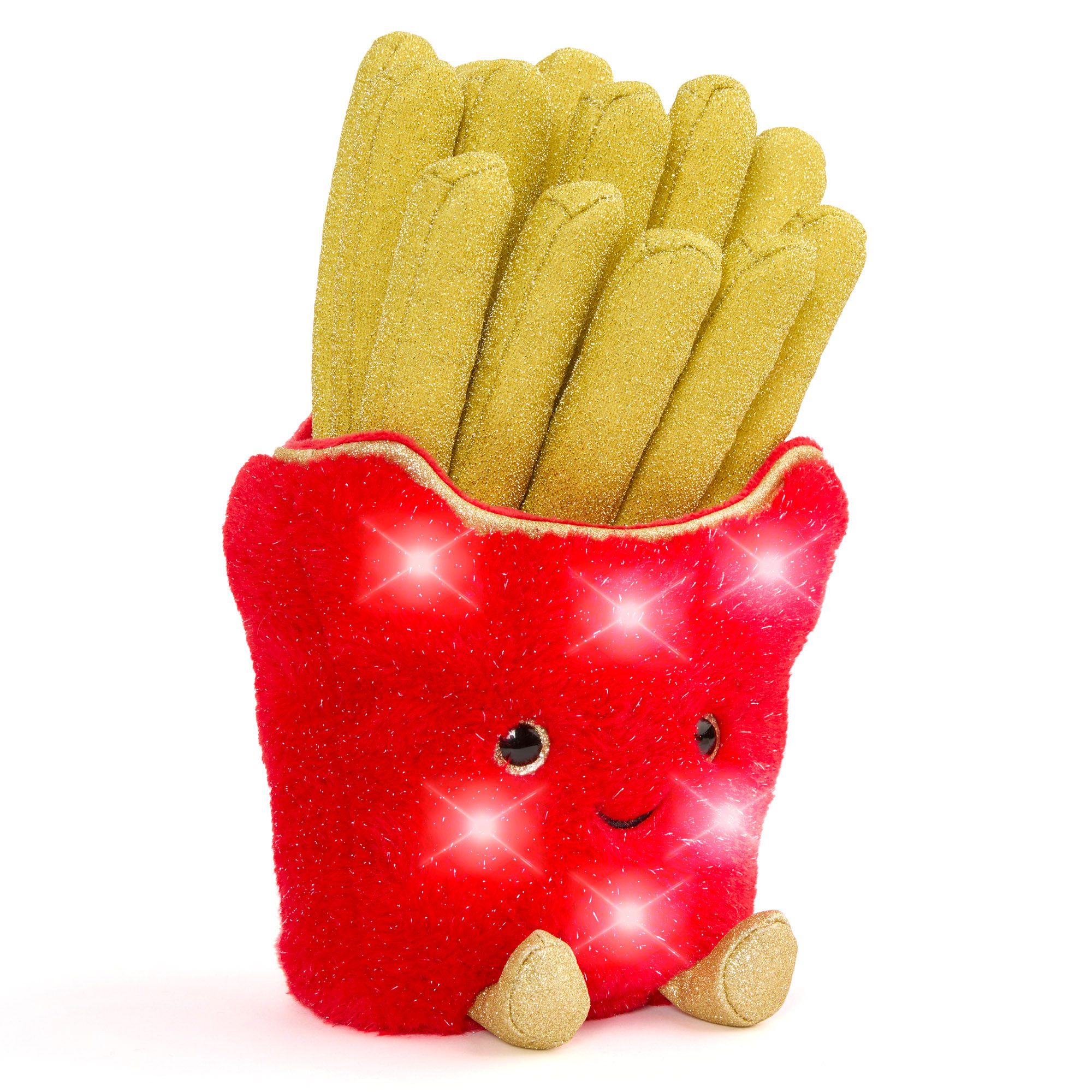 Peluche Patatine fritte Glow Brights con luci e suoni 28 cm - FAO Schwarz