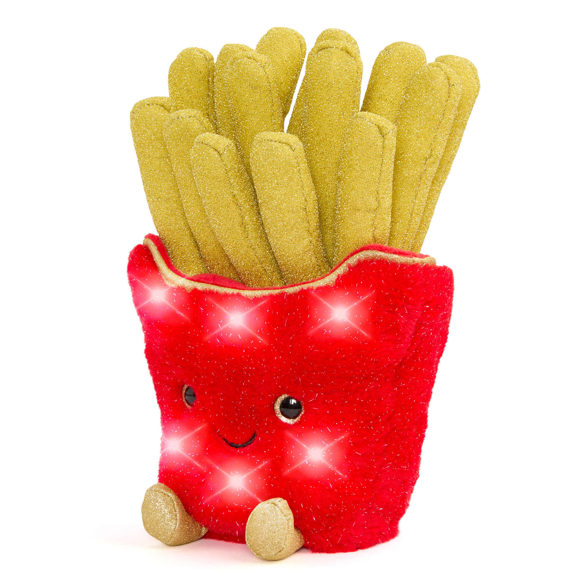 Peluche Patatine fritte Glow Brights con luci e suoni 28 cm - FAO Schwarz