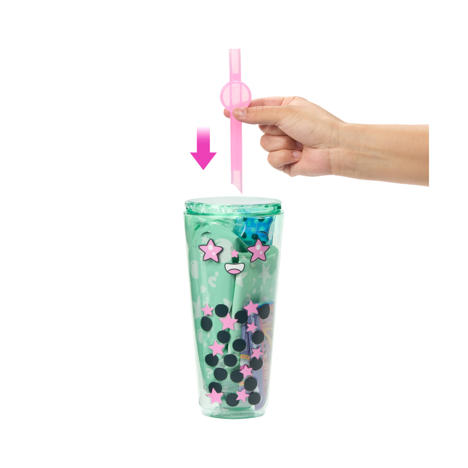 Barbie Pop reveal serie bubble tea, green tea profumata con cucciolo e 8 accessori, effetto cambia colore - Barbie