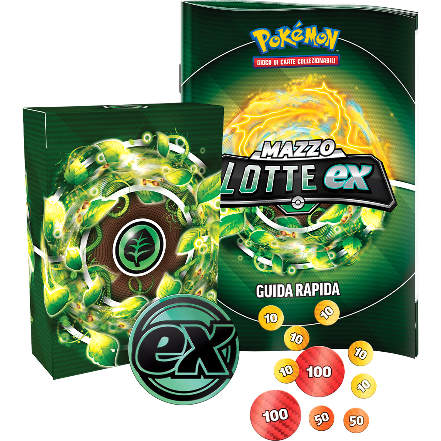 Mazzi lotte EX Tapu Koko EX e Fogliaferrea EX assortito Pokemon - Pokémon