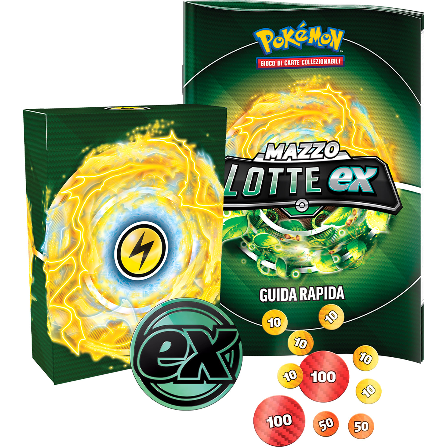 Mazzi lotte EX Tapu Koko EX e Fogliaferrea EX assortito Pokemon - Pokémon