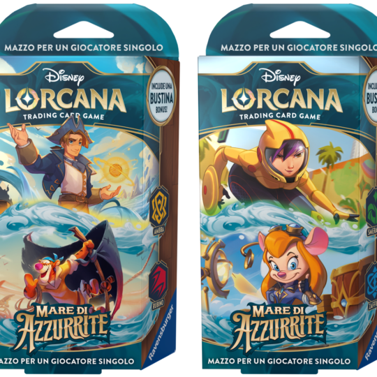 Ravensburger Disney Lorcana TCG: Mare di Azzurrite Starter Deck Smeraldo & Zaffiro - Lorcana