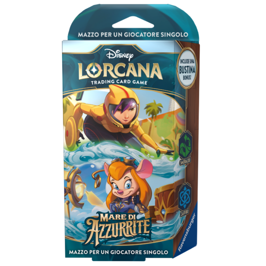 Ravensburger Disney Lorcana TCG: Mare di Azzurrite Starter Deck Smeraldo & Zaffiro - Lorcana