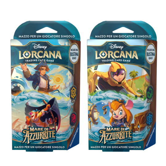 Ravensburger Disney Lorcana TCG: Mare di Azzurrite Starter Deck Ambra & Rubino - Lorcana