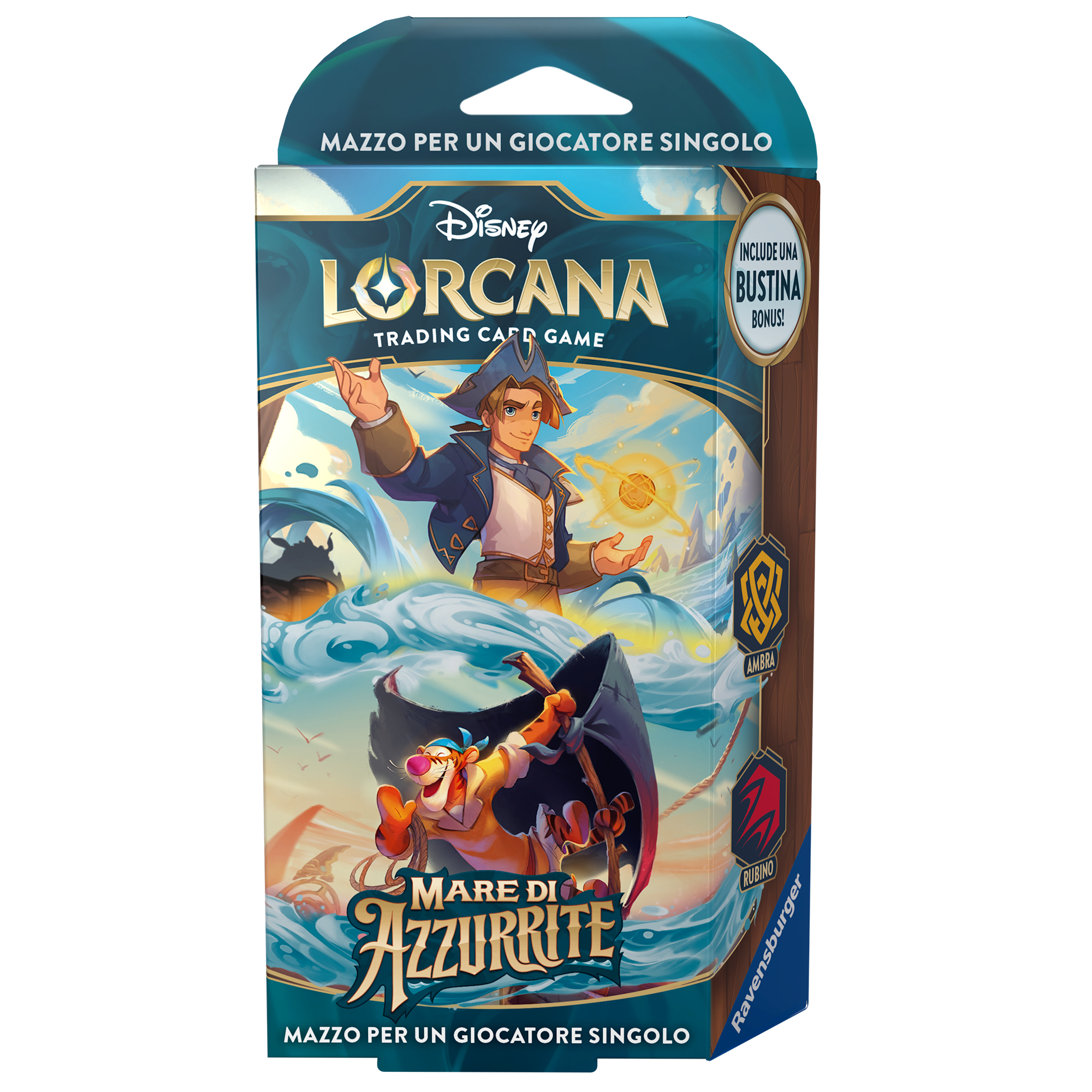 Ravensburger Disney Lorcana TCG: Mare di Azzurrite Starter Deck Ambra & Rubino - Lorcana