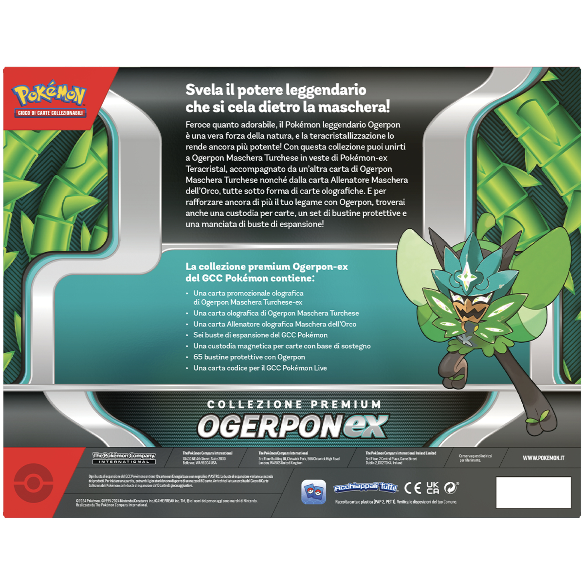 Pokémon Collezione Premium Ogerpon-EX - Edizione Speciale per Collezionisti - Pokémon